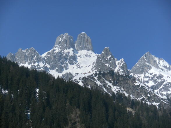 Hofpürglhütte unter der Bischofsmütze; Mosermandl, Armkarwand