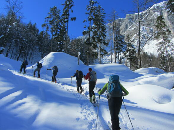 Schöner Anstieg über kupiertes Gelände
