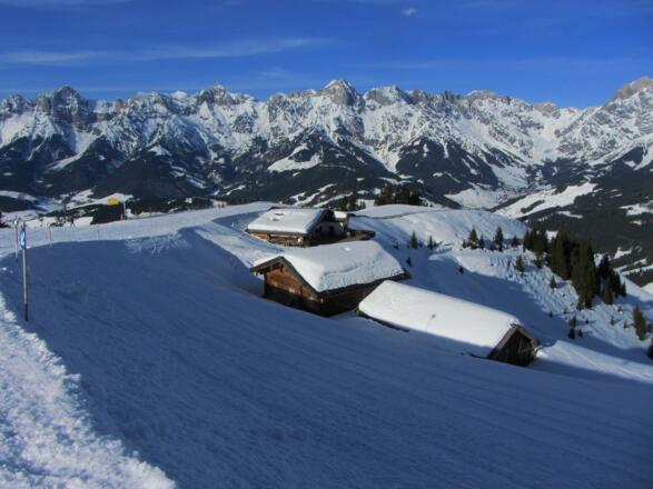 Bereits auf der Pistenabfahrt