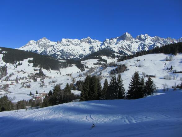 Aufstieg noch im Bereich des Schlepplifts