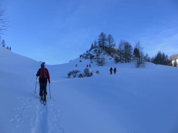 im Sattel vor der Südwienerhütte