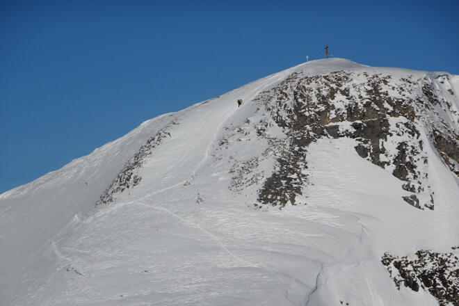 Aufstieg zur Gabel (Kitzstein)