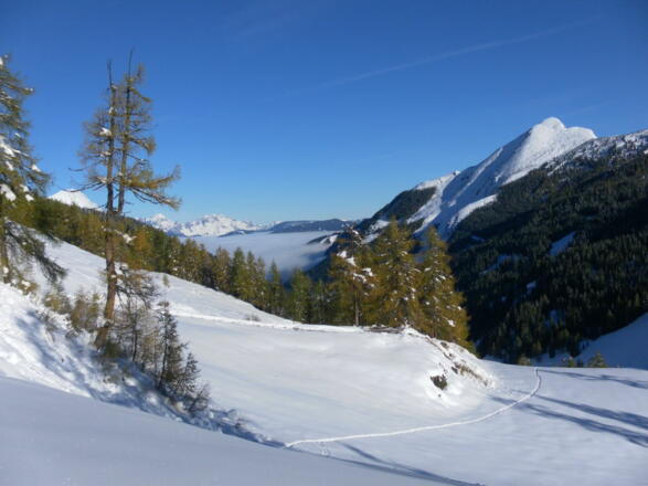 Pistenfreie Skiroute und Strimskogel