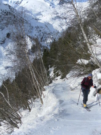Tiefblick aus der Waldsteilstufe