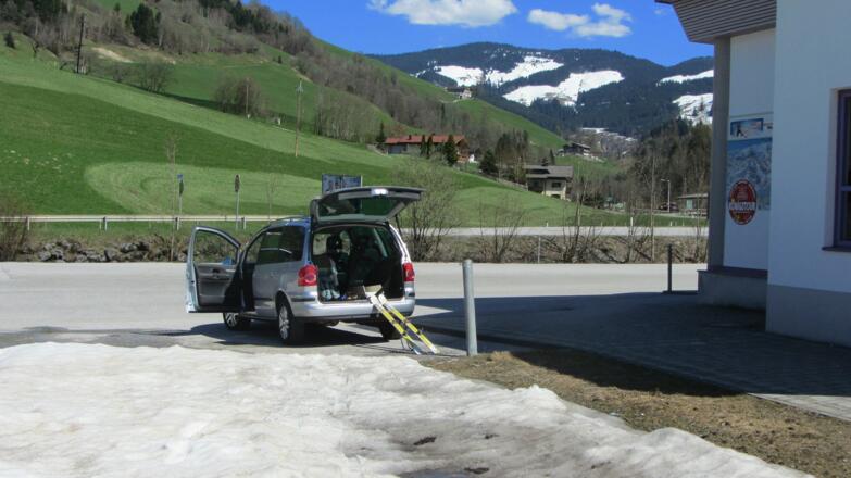 Direkt am Lift gehts weg