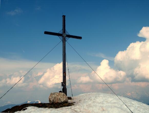 Grießenkareck 1991m, Gipfelkreuz