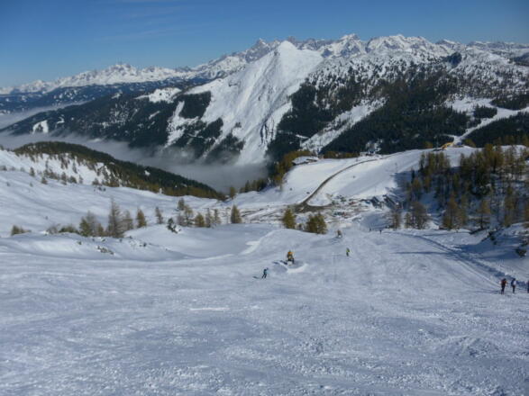 beliebige Vorsaison-Pistenabfahrt nach Zauchensee