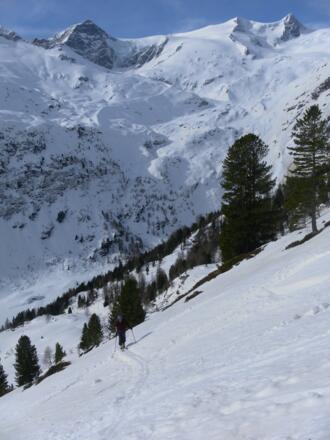 hinter dem Schlatenkees dei Kristallwand und Schwarze Wand