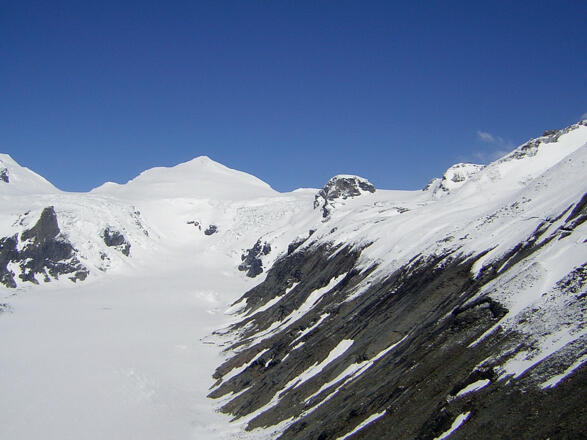Hohe Riffl zwischen Johannisberg links und Mittlerer Burgstall rechts