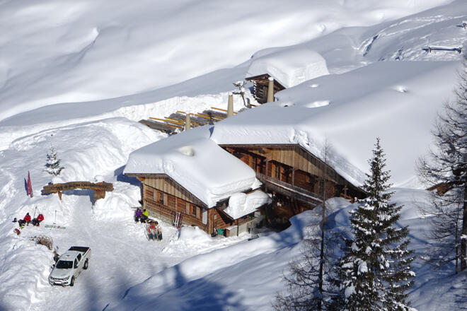 Loosbühelalm im Winter