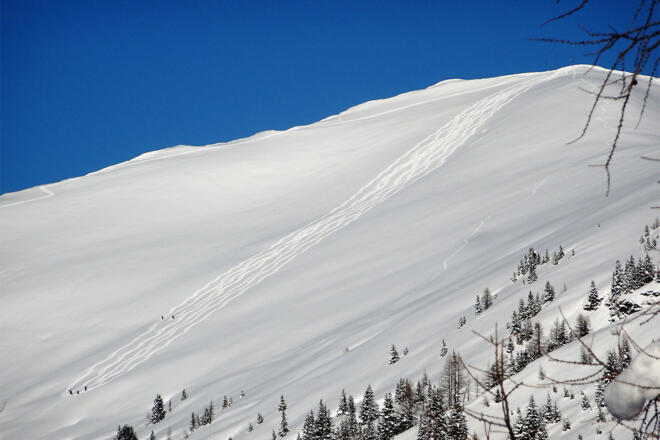 Abfahrt vom Gründegg