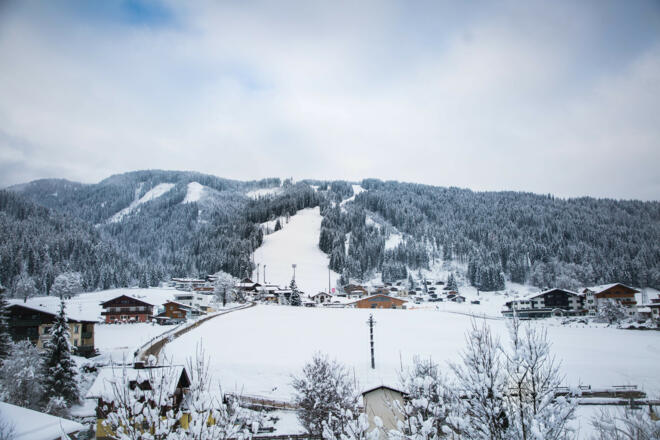 Aussicht auf die Weltcupstrecke