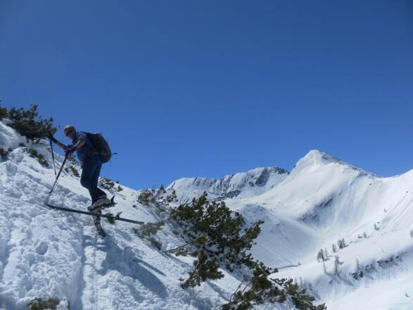 am Südgrat mit Schwarzkopfblick