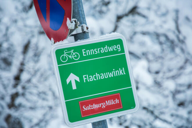 Beschilderung Ennsradweg