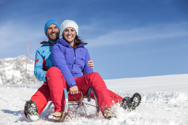 Rodeln im Naturschnee