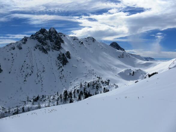 Nebeleck und Abfahrtsmulde