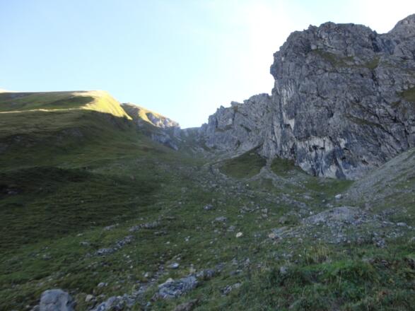 Letzter steiler Aufstieg in Richtung Hörnl