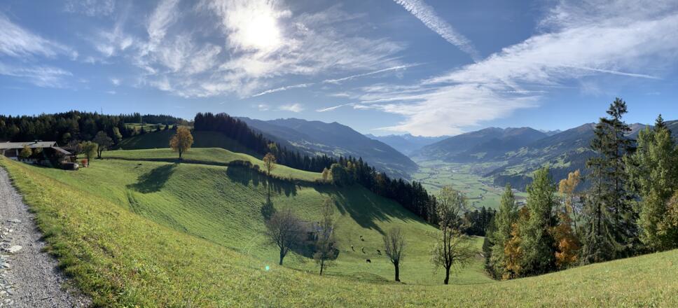 Blick vom Reither Kogel, Fürst, Richtung Sagtaler und Zillertal