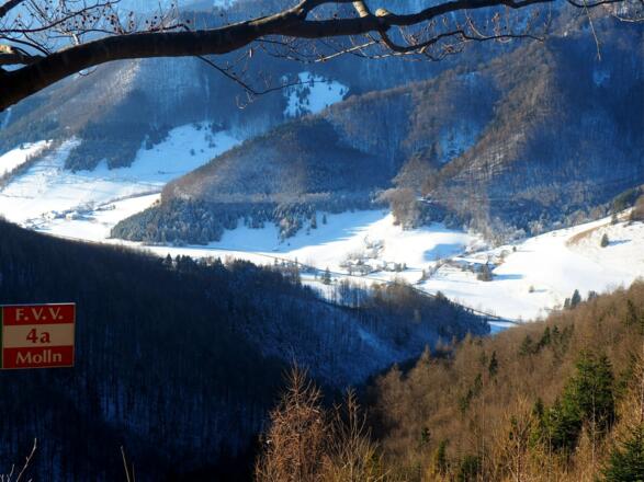 Westgrat 765m mit Blick in&#039;s Annerstal