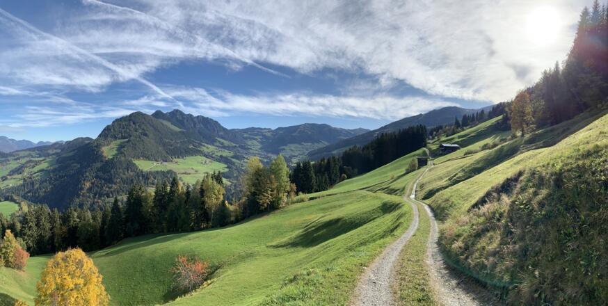 Neader Blick Richtung Alpbach und dem Gratlspitz