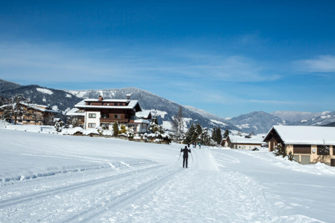 Langlaufloipe Richtung Flachau