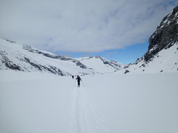 Blick zurück am Keesboden in Richtung Postalm