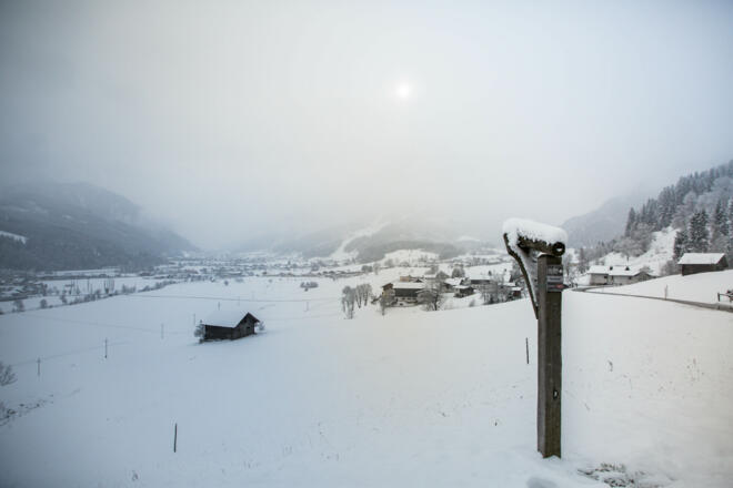 Blick auf Flachau