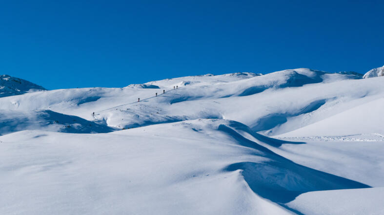 Das kupierte Gelände des Dachsteinplateaus