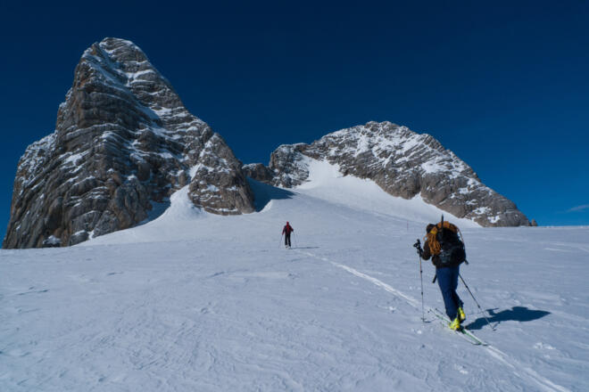 Vor dem Schulteranstieg (Klettersteig), Alternative zum Rankluft-Klettersteig im Sommer