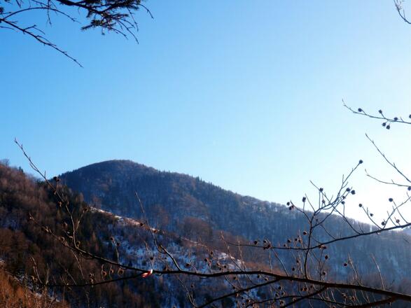Annasberg 1072m vom Westgratanstieg gesehen