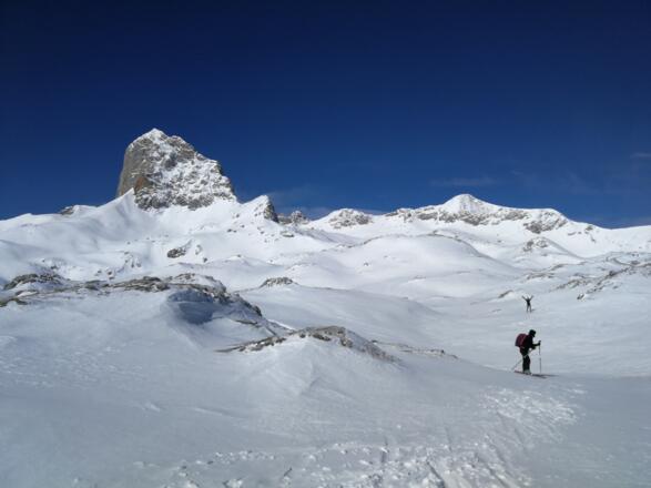 Blick zurück zum Gr. Koppenkarstein - Dachstein - Hoher Gjaidstein