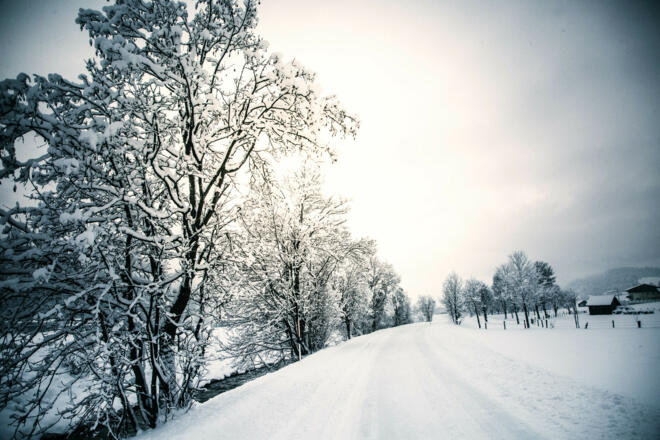 Winterwanderweg an der Enns