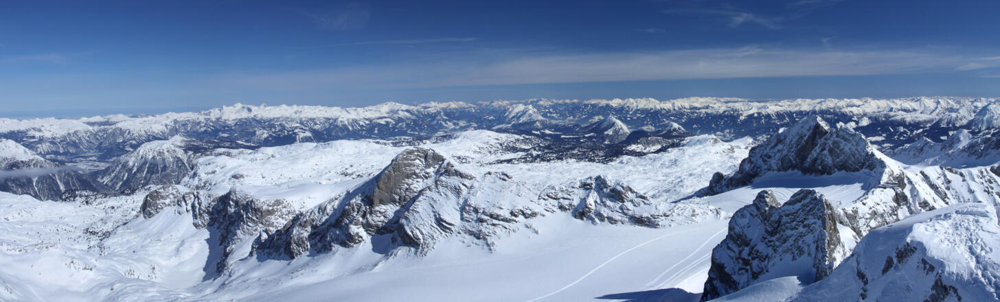 Gipfelpanorama Richtung Nordost (Aufstiegsweg)