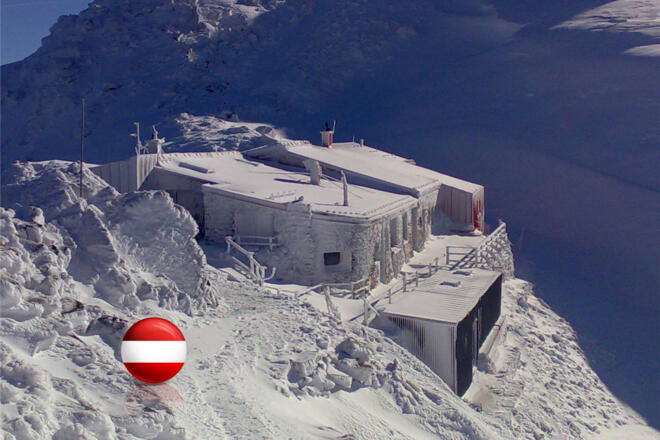 Glungezerhütte 2610 M Flagge