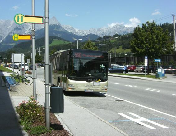 Bischofshofen Postbusabfahrt vom Bahnhof