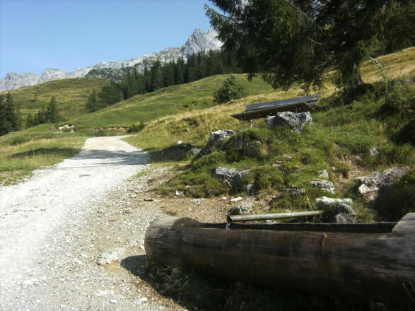Rastplatz am Hüttenanstieg