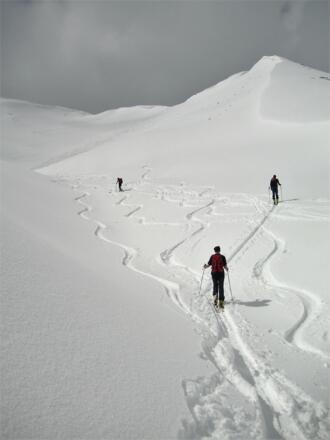 Kreuzeck Osthänge im Rückanstieg