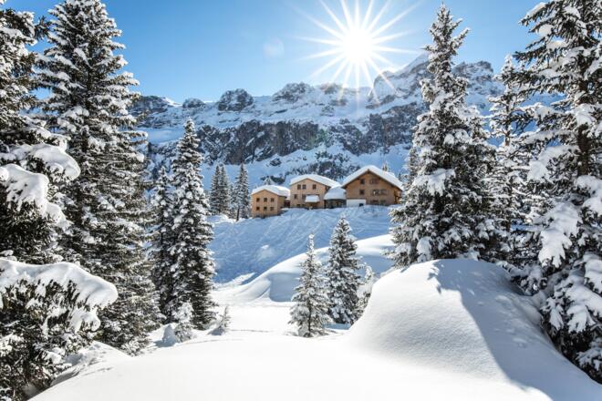 Lindauer Hütte im Winter
