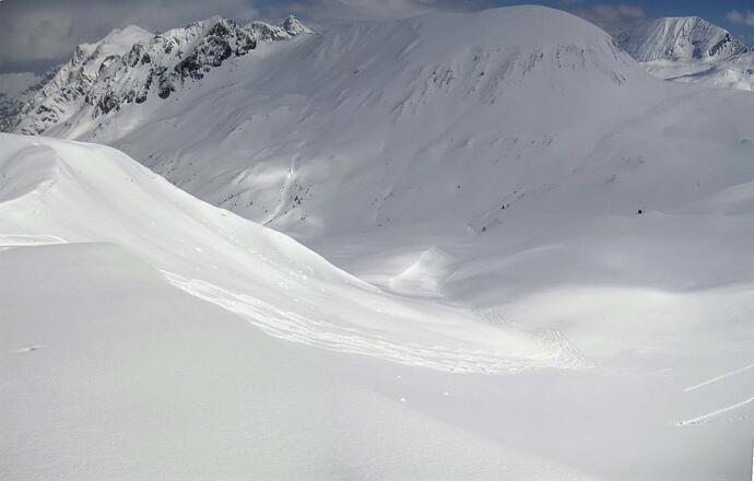 Abfahrtshänge ins Tappenkar