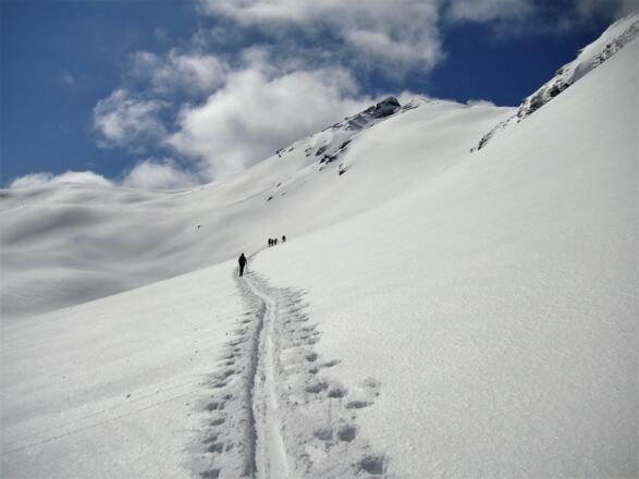 Querung der Riffelosthänge