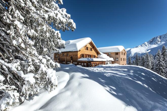 Lindauer Hütte im Winter