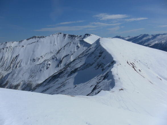 Gipfelblick vom Barleitenkopf zur Plankowitzspitze