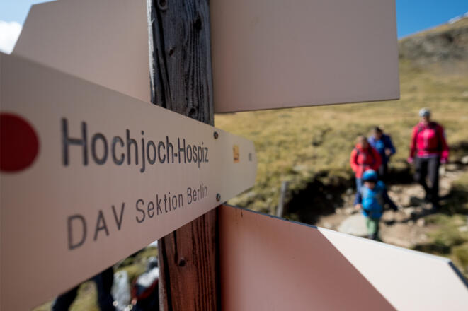 Wanderroute - Hochjoch Hospiz