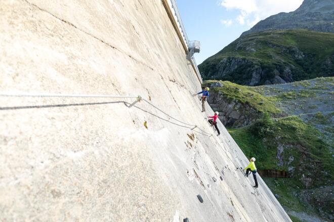 Klettersteig Staumauer-Klettersteig Silvrettasee