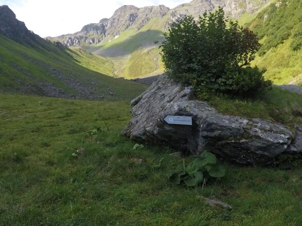 Markierung zum Einstieg