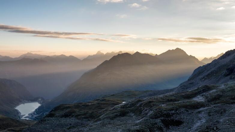 Morgenstimmung bei der Saarbrücker Hütte