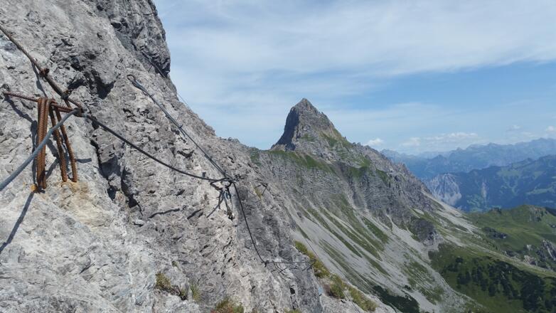 Blick beim Notausstieg zur Zimba