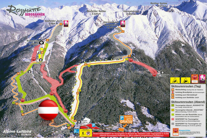 Rosshütte Aufstiegsituation Tag oder Nacht Flagge