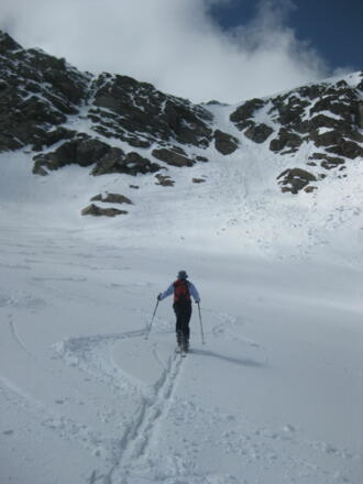 Zustieg zur Steilrinne