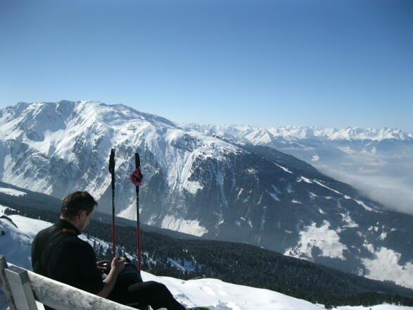 Blick auf den Glungezer